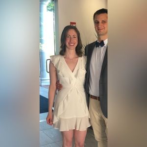 BCBGMaxazaria white dress